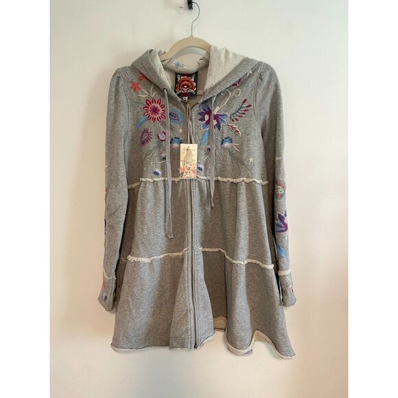 JOHNNY WAS Phoebe Tiered Hoodie NWT Size XS - Picture 5 of 7